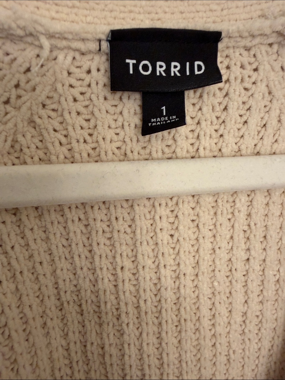 Cream & Blue Striped Button-Up Cardigan - Picture 2 of 5